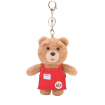 Ted2 pliu&scaron;inis raktų pakabukas Kawaii pliu&scaron;inis me&scaron;kiukas Anime hobio mink&scaron;tas žaislas Raktų pakabukas Krep&scaron;io pakabukas Lėlės Kalėdinės Gimtadienio Dovanos