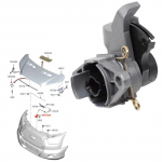 Gaubto fiksatoriaus atleidimo laikiklis Ford Transit ir Tourneo BK21-16B974-AD 1778879 Gaubto fiksatoriaus atleidimo laikiklis