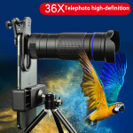 36x telephoto mobiliojo telefono kameros objektyvas, daugialę&scaron;ių, kompakti&scaron;kas, universalus, lengvai montuojamas, priartinantis objektyvas, auk&scaron;čiausios kokybės i&scaron;maniojo telefono kameros objektyvas mėlyna