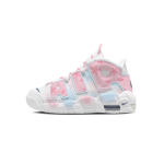 Nike Air More Uptempo Rožinės Vy&scaron;nių Žiedų Ledo Mėlynumo Oro Pagalvėlė Atsparios Dilimui Vidutinio Auk&scaron;čio Krep&scaron;inio Batai Moteri&scaron;ki DH9719-100(Komanda1868- ) 35.5