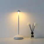 1 vnt. įkraunama stalinė lempa Kūrybinis valgomasis jutiklinis LED vie&scaron;bučio baras Kavos stalo lempa Dekoratyvinė stalinė lempa changeable balta