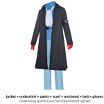 Sabo Cosplay Kostiumas Su Spandekso Audiniu Anime Vaidmenų Žaidimui Sabo,L gray