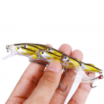 1 vnt 11,5 cm 15,7 g grupiniai žvejybos masalai Minnow jaukai su plunksnų kabliu lydekai e&scaron;eriai la&scaron;i&scaron;ai