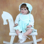BZDOLL 60 CM 3D dažų oda, mink&scaron;ta silikoninė naujagimių lėlė mergaičių kūnui kaip tikros princesės mažylio žaislinė suknelė gyva Bebe