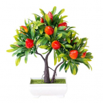 &bdquo;Elens Store&ldquo; 1vnt dirbtinių vaisių apelsinmedžio bonsai namų biuro sodo darbalaukio dekoras