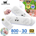 Y2 Fit 4K žaidimų konsolė Stick Retro somatosensorinė konsolė Integruota NES Games 2.4G belaidė vaizdo žaidimų konsolė atsisiųsti 800 & 30 games balta