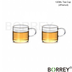 BORREY arbatos infuzinis puodas Kar&scaron;čiui atsparus stiklinis arbatinukas su filtru, gėlių arbatos puodelis Oolong Puer Kettle stiklinis kavos arbatos puodelis 1300 ml 120ML Teacup(2pcs)