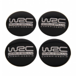 4 x Car Styling Wheel Center Hub Caps emblemos ženklelio lipdukai juoda