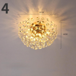 &Scaron;iuolaikinės kri&scaron;tolinės lubų lempos miegamojo darbo valgomojo &bdquo;Kiaulpienės&ldquo; dizainerių tinklinės lempos Diameter-4 headlight