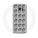 Coque Samsung Galaxy S7 Statue fond gris pilka