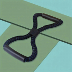 Gimnastikos salė 8 žodžių elastinė juosta, atspari juosta, sporto treniruotė, raumenų lavinimas, guminė elastinė juosta, kūno rengybos įranga, jogos įtempimo virvė mėlyna