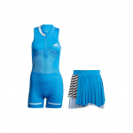 Adidas Aeroready Modulinis Pro Teniso Bodis su Pritvirtintu Sijonu Moterims Sportiniai Drabužiai Air-Force-Blue HY5917 L