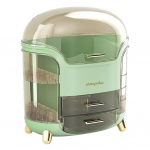 Kosmetikos laikymo dėžutė Daugiasluoksnis makiažo organizatorius su stalčiumi Dulkėms atsparus papuo&scaron;alų, nagų lako, kosmetikos organizatorius bendrabučiui