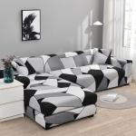 Elastingi L formos sofų užvalkalai svetainei, &bdquo;Funda&ldquo; sofai, sofos užvalkalams, kėdės apsaugai, S/M/L/XL geometriniai sofos užvalkalai, pirkti 2 vnt. S Size(90-140cm)1pc