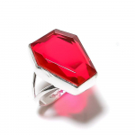 Natural Mozambique Garnet Gemstone 925 Sterling Silver Gift Ring Size 10 y5b76