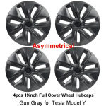 4 vnt. 19 colių cikloniniai ratų stebulės dangteliai, skirti Tesla modeliui Y 2023 ratų stebulių dangtelių viso ratlankio dangtelio keitimo modeliuiY priedai 2022 m.