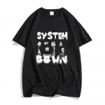 &bdquo;System of A Down&ldquo; mar&scaron;kinėliai, 100 % medvilnės vasaros mar&scaron;kinėliai Creative Graphic mar&scaron;kinėliai Print Vyri&scaron;ki gatvės aprangos mar&scaron;kinėliai Retro Band Casual mar&scaron;kinėliai XS juoda