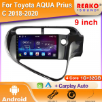 Android skirtas Toyota AQUA Prius C 2018-2020 Automobilinis radijas Multimedijos grotuvas Navigacija Automobilinis pagrindinis įrenginys Vaizdo registratorius HDR Stereo GPS 2DIN 4 core 1GB+32GB carplay