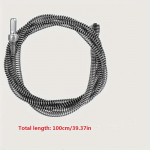 1 vnt elektrinio vamzdžio gilinimo įtaisas, tualeto kam&scaron;čių gilinimo įrankis, virtuvės kanalizacijos gilinimo įrankis, plaukų ir &scaron;iuk&scaron;lių, kurios užkem&scaron;a kanalizaciją, valymas, Length 100cm/39.37in