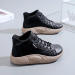2024 Nauji Moteri&scaron;ki Madingi Sportbačiai Platforma Laisvalaikio Batai Zapatillas Mujer Moteri&scaron;ki Plok&scaron;čiapadžiai Rudeniniai Moteri&scaron;ki Sportiniai Vulkanizuoti Batai 35 juoda