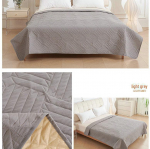 Naminių gyvūnėlių čiužinys Atsparus vandeniui, &Scaron;lapimui atsparus padėklas su plaunama neslidžia antklode ir dygsniuotu lovos užvalkalu 40x50 Inch (102*127CM)