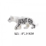 Viduramžių MOC karo arklio statybiniai blokai vilko riterio figūrėlės kalnas laukinis gyvūnas lapė žirafa žvirblis varna panda modelis plytų žaislas K055