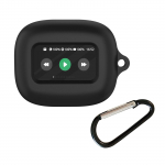 Apsauginis silikoninis dėklas, apsaugantis nuo įbrėžimų, skirtas JBL Live Beam 3 ausinių nesubraižantis dangtelis, dulkėms atsparus korpusas juoda