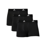 Adidas Letter Greitai džiūstantys bokseriai 3 vnt. vyri&scaron;ki apatiniai juodi 4A1M02-000 M