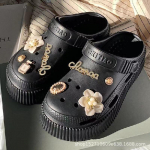 &bdquo;Sweet XIXI&ldquo; vasarinės moteri&scaron;kos neslystančios, auk&scaron;tį pakeliančios basutės &ndash; storapadės, universalios paplūdimio klumpės 40-41