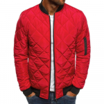 2023 European Men's Colorful Diamond Cotton Jacket - Autumn/Winter Collection, Loose Fit, Free Shipping XXL
