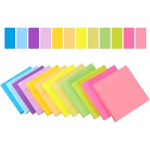 12 Pack 600 Sheets Sticky Notes Bright Stick Note Pads Adhesive Self Stick Notepad Memo Pads for Office Home School Blank Book Supplies 50 Sheets/Pad įvairiaspalvis