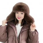 Moteri&scaron;kos žieminės kepurė Pir&scaron;tinės Pastorintas nery&scaron;kus dirbtinis kailis Ausų apsauga Windoroof &scaron;ilumos sulaikymas lauke slidinėjimas Čiuožimas snieglenčių sportas Lei Feng kepurė