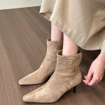 Auk&scaron;takulniai Moteri&scaron;ki Aulinukai Zom&scaron;iniai Smailianosiai Batai Dizainerių Batai Moterims 2024 Mados Nauji Vakarėlių Batai Auk&scaron;takulniai Suknelei Femme Zapatos 40 chaki