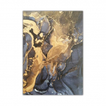 Nordic Grey Golden Fluid Art Marmuro tekstūra Abstraktus sienų meno drobės plakatas ir spaudinys &scaron;iuolaikiniam namų svetainės dekoravimui 21*30cm