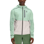 Weather Jacket Lengvas Vėjui atsparus Vandeniui atsparus Bėgimo Striukė su Gobtuvu Vyri&scaron;ka Striukė &Scaron;viesiai žalia 104.01029 S white