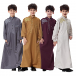 Arabi&scaron;kas chalatas paaugliams berniukams TH874 XXL tamsiai pilka spalva