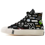 Kith x Converse Chuck 70 High 10-ojo jubiliejaus - Juodi unisex sportbačiai Multi Egret 172465C 42
