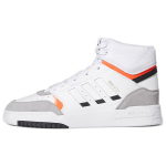 Adidas Originals Drop Step Sintetinės odos Lengvi Kvėpuojantys Auk&scaron;takulniai Riedlentės Batai Unisex Riedlentės Batai Balti Oranžiniai EE5220 36
