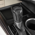 Automobilio interjeras Toyota Camry 2018  Anglies pluo&scaron;to pavarų perjungimo galvutės dangtelio apdailos dekoravimo lipdukas Priedai Automobilis Carbon FiberALj