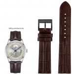 Originalios odos laikrodžio apyrankė Hamilton Khaki Field Jazz H70605731/H32705521 vyri&scaron;kam karvės odos laikrodžio apyrankės dirželiui 20mm 22mm 22mm black