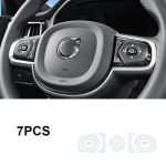 For Volvo XC60 XC90 S60 S90 V60 V90 steering wheel adhesive button stickers for interior decoration 7PCS