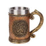 600ML Vikingų puodelis Kolekcija 304 nerūdijančio plieno įdėklas Dervos Alaus Danegeld puodelis Kavos Alaus puodeliai Taurė Helovino Draugų Dovana 450-600ml