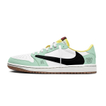 Travis Scott x Jordan Air Jordan 1 Mint X AJ1 Low Neslystantys žemi krep&scaron;inio bateliai Moteri&scaron;ki DZ4137-700(Komanda1897-) 42.5