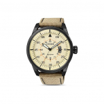 Citizen Eco-Drive Serija 100M Atsparus vandeniui Saulės energija Kvarcinis mechanizmas Nailono dirželis Laikrodis Vyri&scaron;ki laikrodžiai Ruda AW1365-19P Khaki Watch Dial