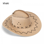Unisex kauboji&scaron;ka skrybėlė Suede Madinga kauboji&scaron;ka kepurė Moterims Vyrams Kepurė Prakti&scaron;ka Laukinių Vakarų Karnavalinė apranga Kar&scaron;tas i&scaron;pardavimas Vakarų galvos apdangalas Kepurė