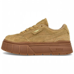 PUMA Moteri&scaron;ki rudi Mayze Stack zom&scaron;iniai žemakulniai platforminiai sportbačiai 383983-03 38 beige