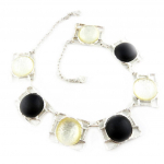 Dolce Vita [E1552] - Collier Cr&eacute;ateur 'Studio' Noir Blanc