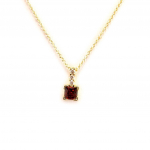 Les Tr&eacute;sors De Lily [L4591] - Collier Plaqu&eacute;-Or 'Celestina' grenat
