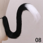 1vnt Fox Cosplay Upturned Accessories Cat Tail Long Pliu&scaron;inis modeliavimas Žvėris vaikams Lolitos kostiumas vilkas