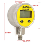 LCD skaitmeninis manometras Alyvos slėgio hidraulinis matuoklis Slėgio bandymo matuoklis 3V 250BAR/25Mpa Dujoms Vandeniui Aliejui 1PCS